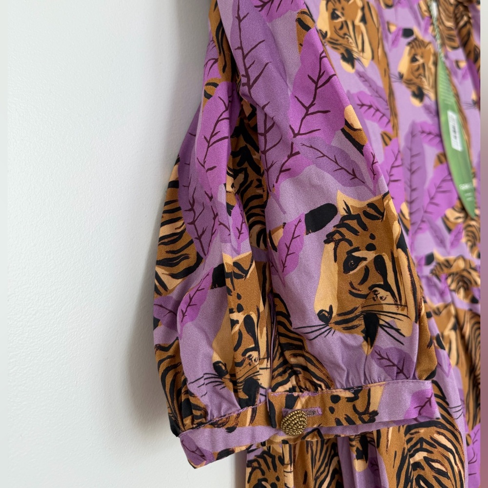 FARM Rio NWT Purple Tiger Print Dress - Picture 4 of 6